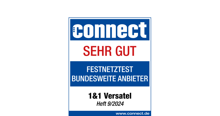 Testsiegel connect - Sehr gut